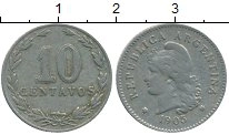 монета - аргентина 10 сентаво - подробная информация фото 1