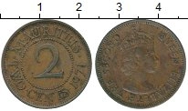 монета - маврикий 2 цента - подробная информация фото 1