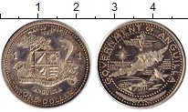 

Монеты Клуб Нумизмат, Монета Ангилия 1 доллар Серебро 1969 Proof-