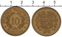 Монета Финляндия 10 марок Латунь 1929 XF