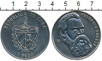 Монета Куба 1 песо Медно-никель 2002 UNC
