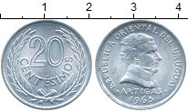 монета - уругвай 20 сентесим - подробная информация фото 1