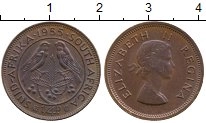 монета - юар 1/4 пенни - подробная информация фото 1