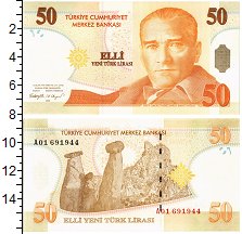 Банкнота Турция 50 лир 2005 Кемаль Ататюрк UNC