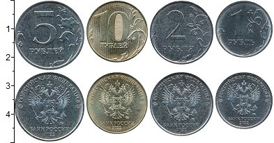 10 от 80 рублей. Италия 2020 годовой набор монет.