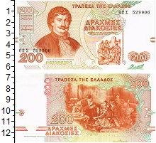 банкнота(бона) - греция 200 драхм - подробная информация фото 1