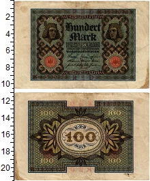 банкнота(бона) - веймарская республика 100 марок - подробная информация фото 1