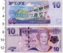 Банкнота Фиджи 10 долларов UNC