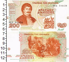 банкнота(бона) - греция 200 драхм - подробная информация фото 1