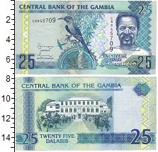 

Банкноты Клуб Нумизмат, Банкнота Гамбия 25 даласи 2016 Мужчина,карминовый пчелоед UNC