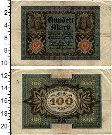 банкнота(бона) - веймарская республика 100 марок - подробная информация фото 1