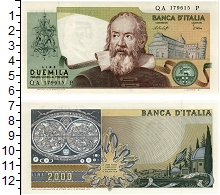 банкнота(бона) - италия 2.000 лир - подробная информация фото 1