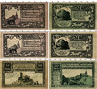 банкнота(бона) - австрия : нотгельды набор из 3 нотгельдов - подробная информация фото 1