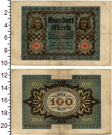 банкнота(бона) - веймарская республика 100 марок - подробная информация фото 1