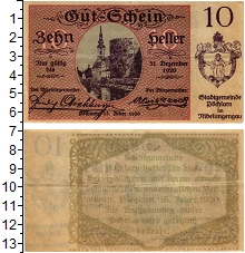 банкнота(бона) - австрия : нотгельды 10 геллеров - подробная информация фото 1