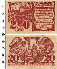 банкнота(бона) - австрия : нотгельды 20 геллеров - подробная информация фото 1