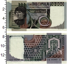 банкнота(бона) - италия 10.000 лир - подробная информация фото 1