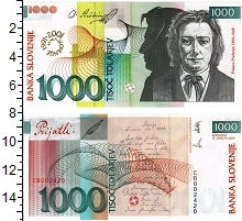 банкнота(бона) - словения 1.000 толаров - подробная информация фото 1