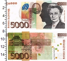банкнота(бона) - словения 5000 толаров - подробная информация фото 1