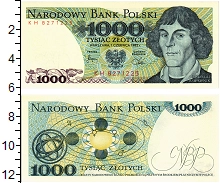 банкнота(бона) - польша 1.000 злотых - подробная информация фото 1