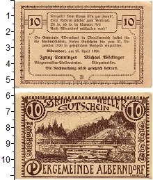 банкнота(бона) - австрия : нотгельды 10 геллеров - подробная информация фото 1