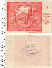 банкнота(бона) - австрия : нотгельды 10 геллеров - подробная информация фото 1
