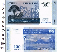 банкнота(бона) - мадагаскар 100 ариари - подробная информация фото 1
