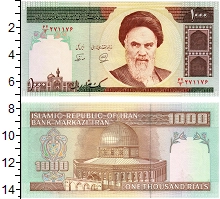 банкнота(бона) - иран 1.000 риалов - подробная информация фото 1