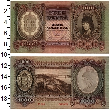 банкнота(бона) - венгрия 1.000 пенго - подробная информация фото 1