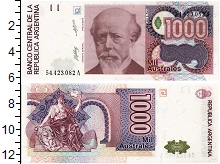 банкнота(бона) - аргентина 1.000 аустралес - подробная информация фото 1