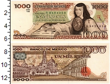 банкнота(бона) - мексика 1000 песо - подробная информация фото 1