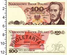банкнота(бона) - польша 100 злотых - подробная информация фото 1