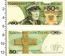 банкнота(бона) - польша 50 злотых - подробная информация фото 1