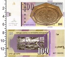 банкнота(бона) - македония 100 денаров - подробная информация фото 1