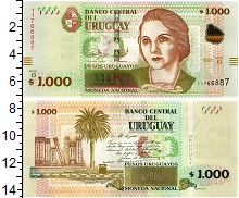 банкнота(бона) - уругвай 1000 песо - подробная информация фото 1
