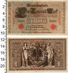 банкнота(бона) - германия 1000 марок - подробная информация фото 1