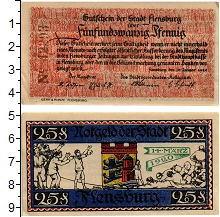 банкнота(бона) - германия : нотгельды 25 пфеннигов - подробная информация фото 1