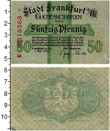 банкнота(бона) - германия : нотгельды 50 пфеннигов - подробная информация фото 1