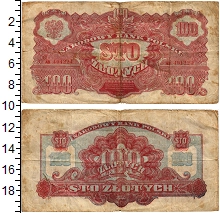 банкнота(бона) - польша 100 злотых - подробная информация фото 1