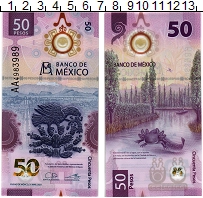 банкнота(бона) - мексика 50 песо - подробная информация фото 1