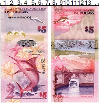 банкнота(бона) - бермудские острова 5 долларов - подробная информация фото 1