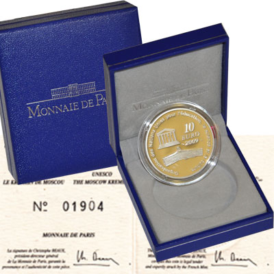 Набор монет Франция 10 евро Серебро 2009 Proof-