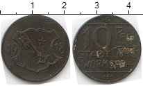 нотгельд - вормс 10 пфеннигов - подробная информация фото 1