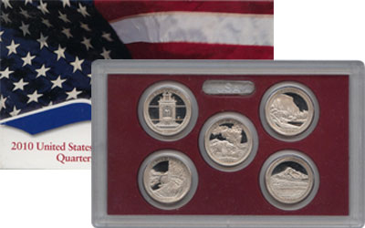 Набор монет США Выпуск 2010 пруф-сет-квотеры Серебро 2010 Proof