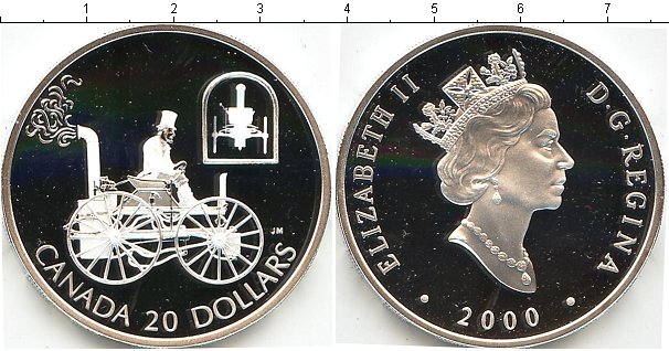 Набор монет Канада 20 долларов Серебро 2000 Proof фото 2