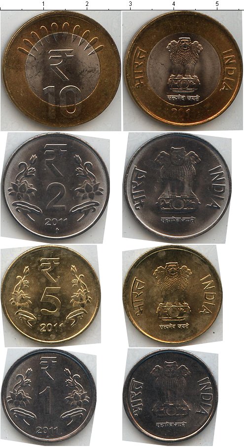 Современные монеты индии