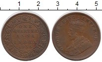 монета - индия 1/4 анны - подробная информация фото 1