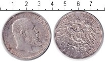 монета - вюртемберг 5 марок - подробная информация фото 1