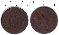 монета - 1741 – 1761 елизавета петровна 1 деньга - подробная информация фото 1