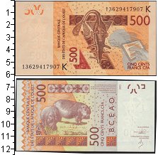 Банкнота Центральная Африка 500 франков 2012 H-Нигер UNC